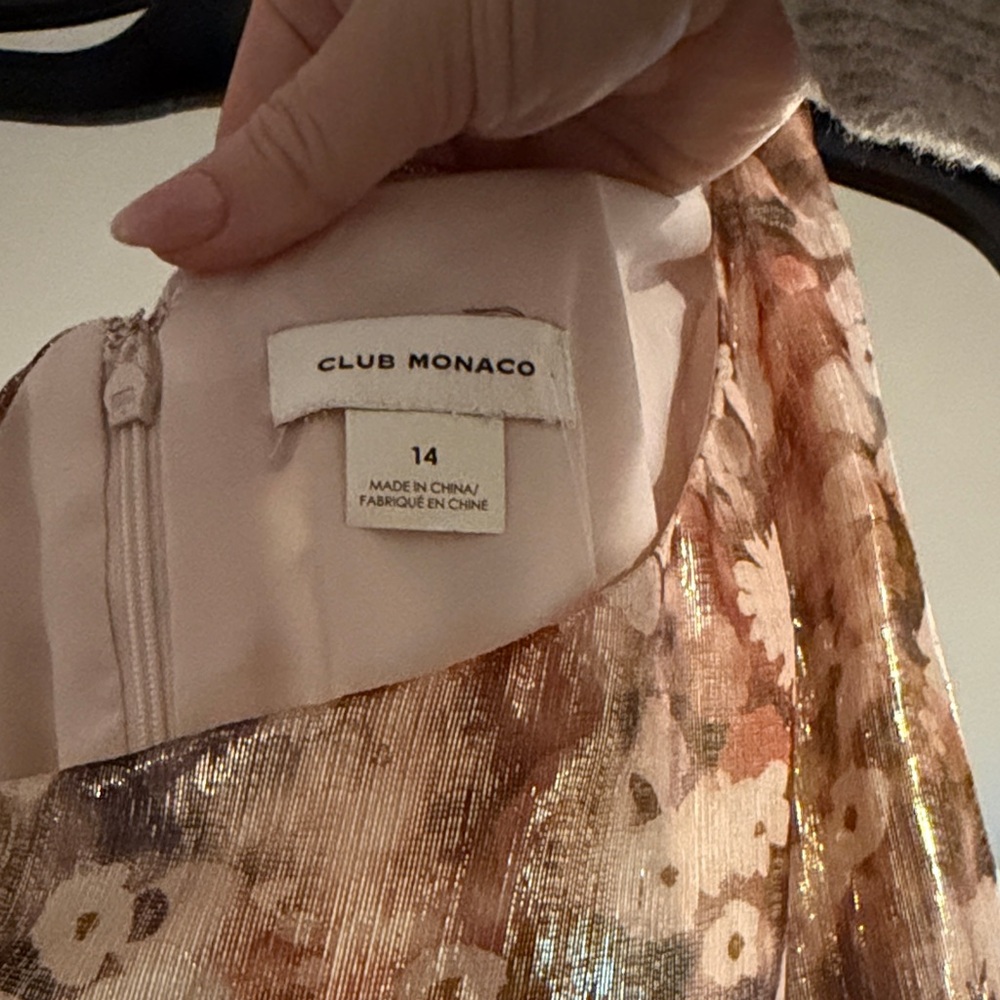 NWT CLUB MONACO ONE SHOULDER SHIMMER DRESS SIZE 14‎ - Picture 7 of 8